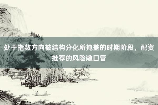 处于指数方向被结构分化所掩盖的时期阶段，配资推荐的风险敞口管